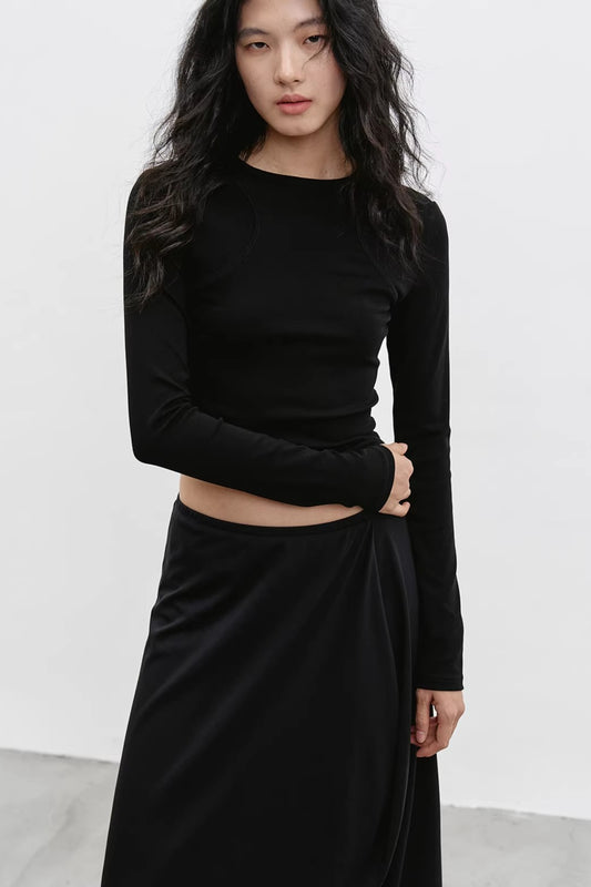 クルーネックニュアンストップス 2295