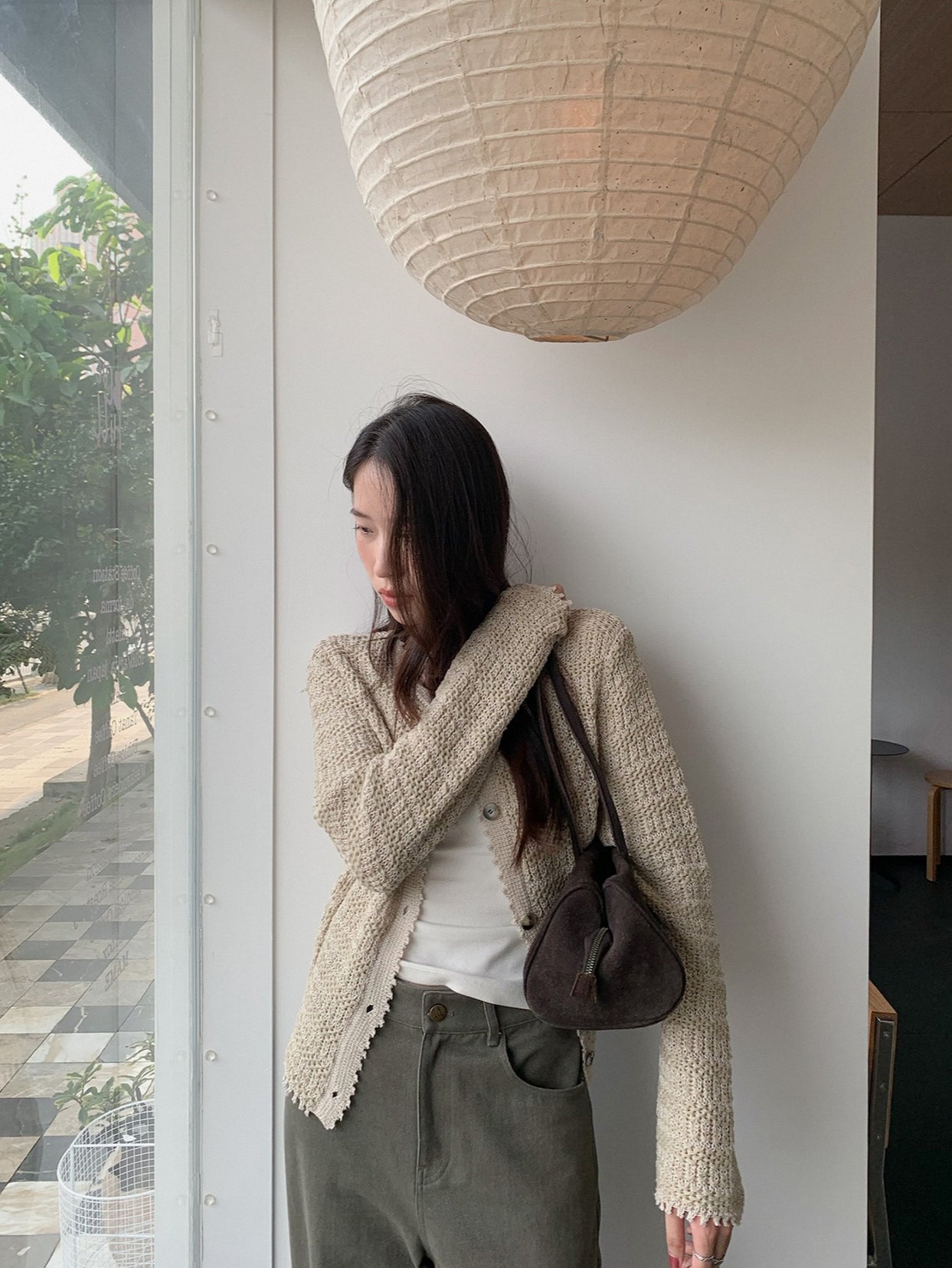 VINTAGE TEXTURED CARDIGAN 2458