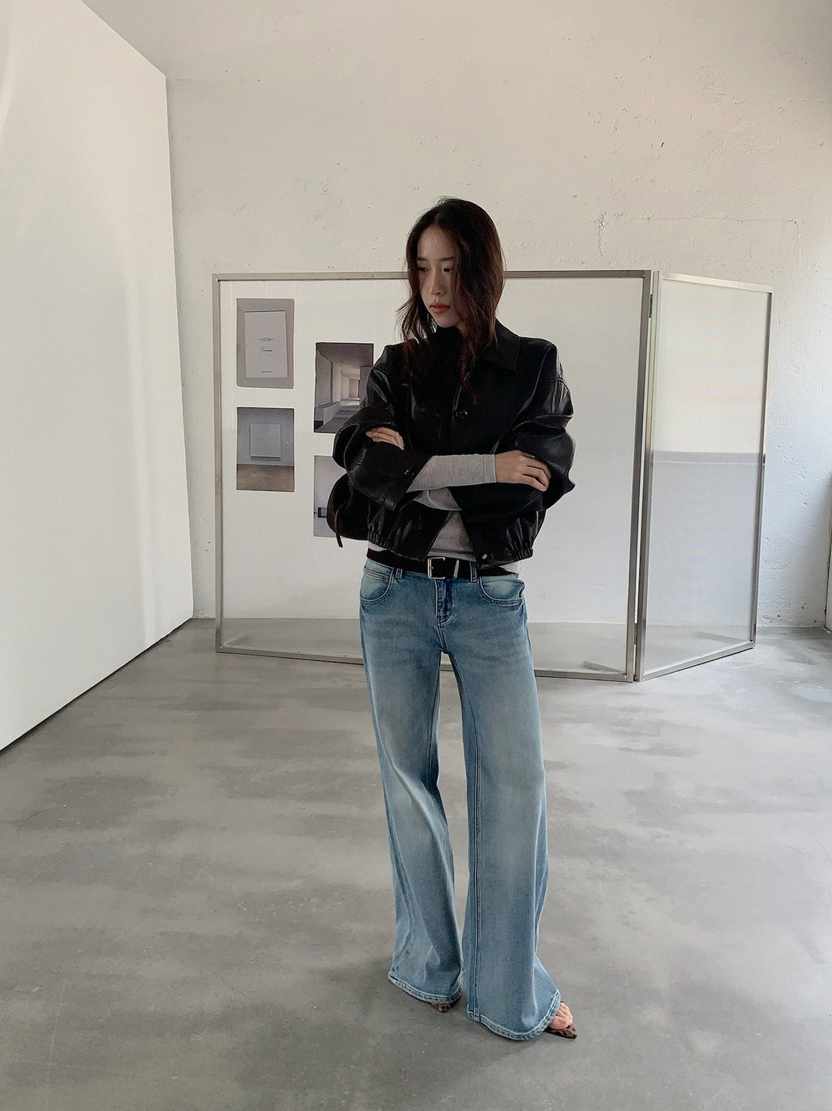 VEGAN LEATHER COCOON JACKET 2459