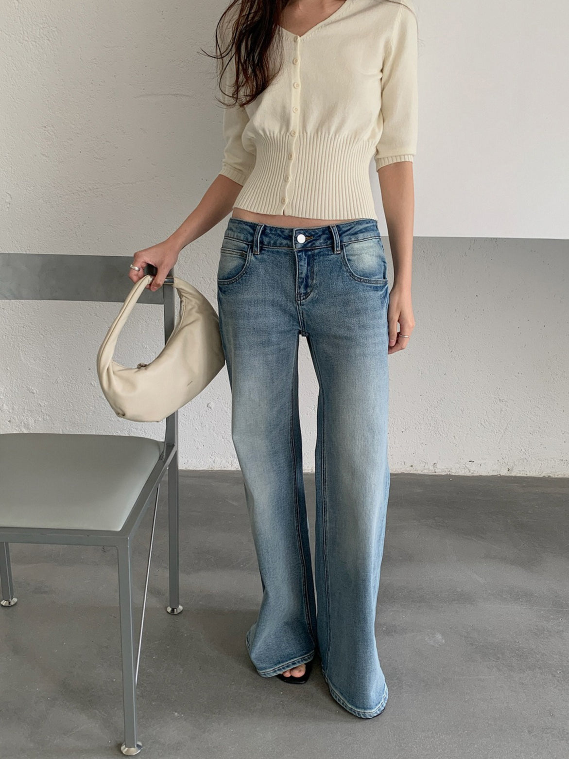 HIGH-WAIST CARDIGAN 2455