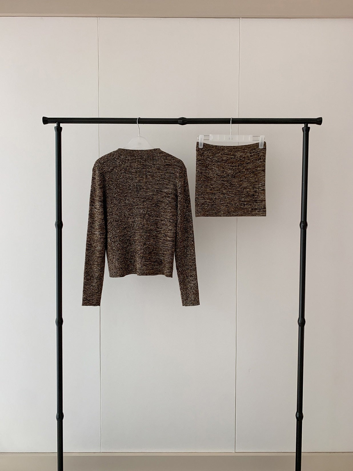 MIXED KNIT TUBE & CARDIGAN 2468