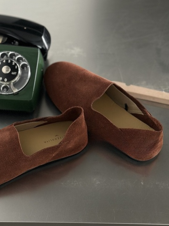 スエードフラットシューズ 2191
