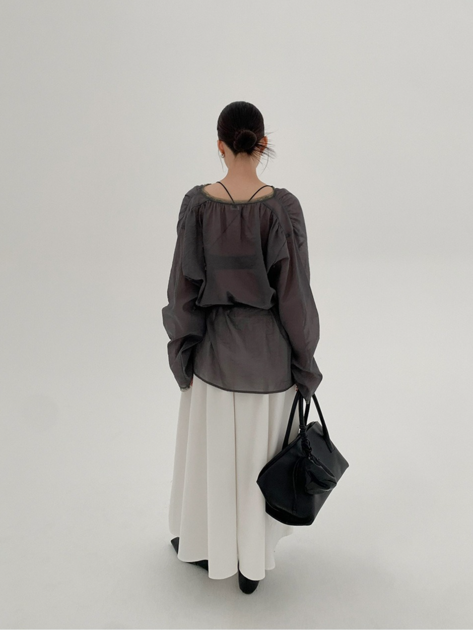 SHEER TIE-NECK BLOUSE 2131