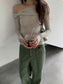 ONE-SHOULDER SHEER TOP 2467