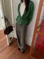 LOOSE ASYM V-CARDIGAN 2464