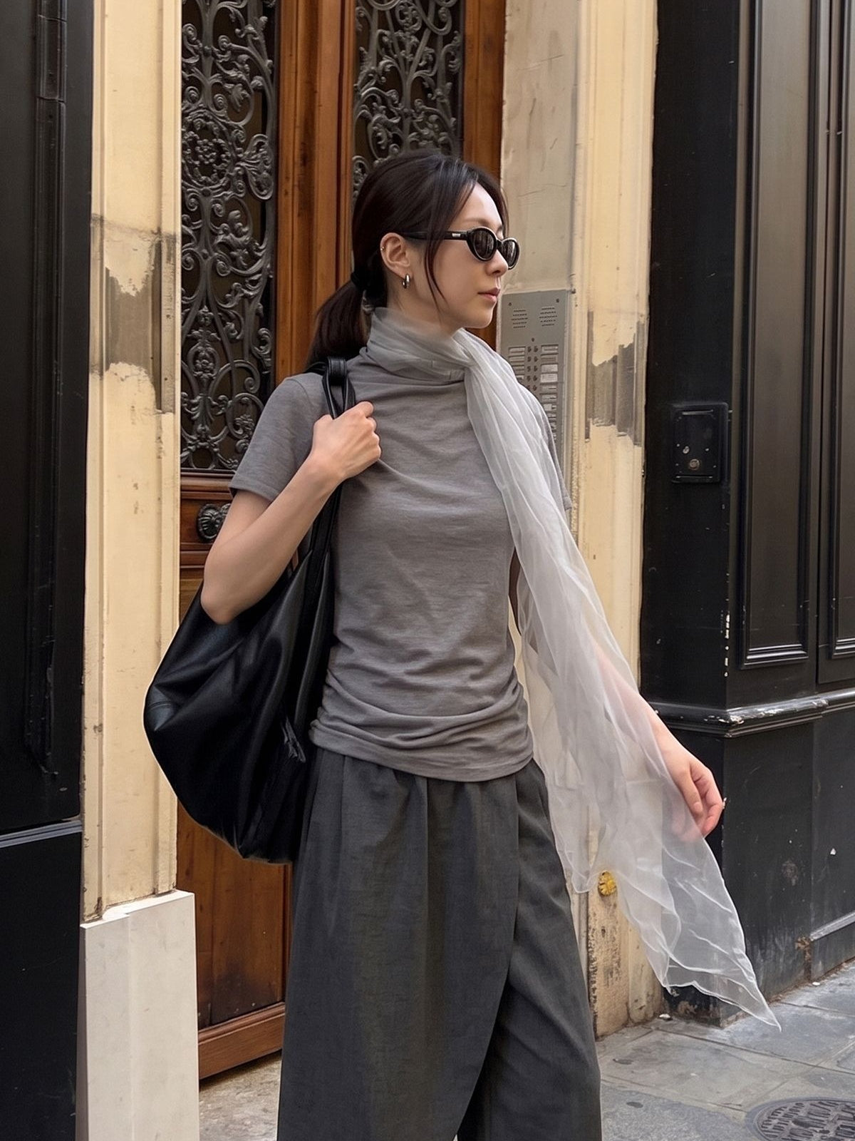 MINIMAL MOCK NECK TOP 2484