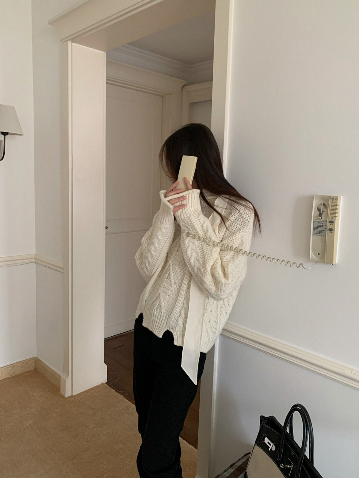 LAYERED LIKE CABLE KNIT 2500