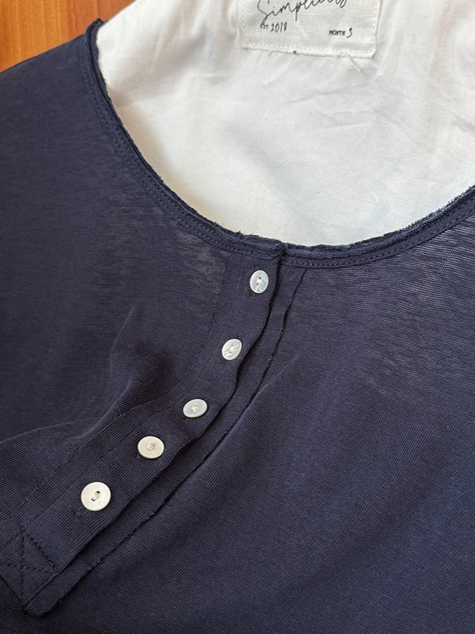 STRIPED HENLEY TOP 2472