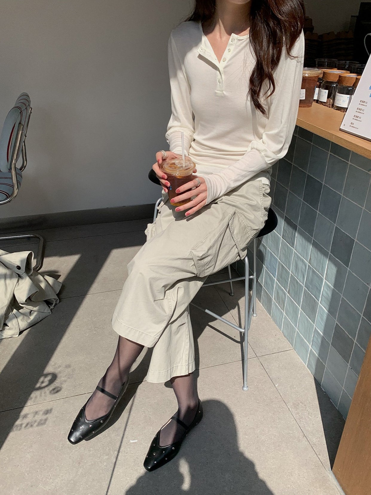 SOFT HENLEY PULLOVER 2457