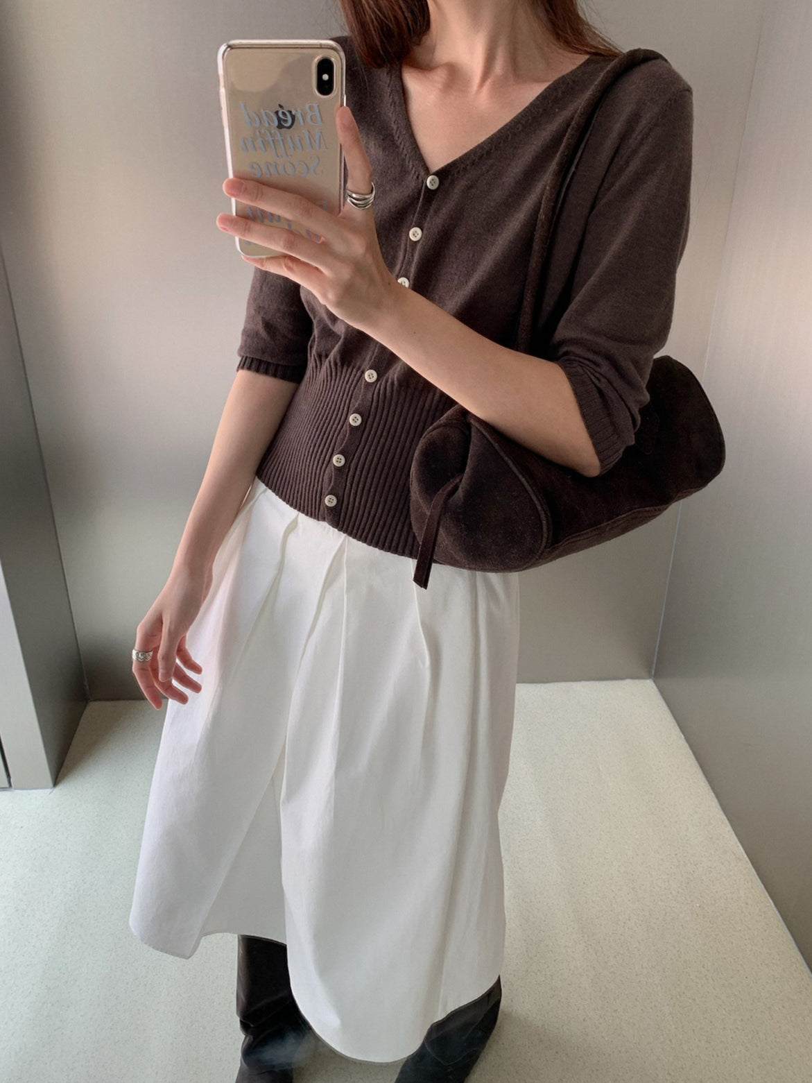 HIGH-WAIST CARDIGAN 2455