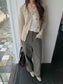 HIGH-WAIST STRAIGHT PANTS 2456