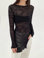 SHEER KNIT LONG TOP 2120