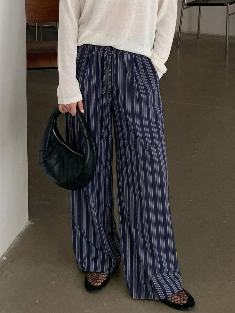 ストライプストレートパンツ 2412