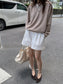 LAYERED-LOOK MINIMAL KNIT 2454