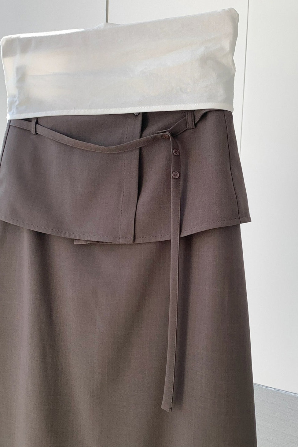 WRAP DETAIL LONG SKIRT 2308