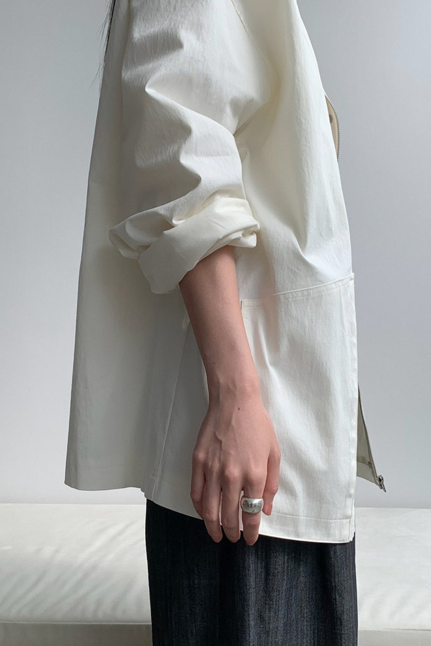 OVERSIZED STAND COLLAR JACKET 2321