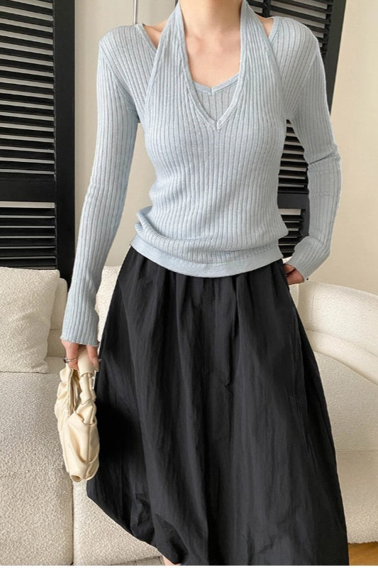 ホルターネックレイヤードニット 2261 – gypsophila