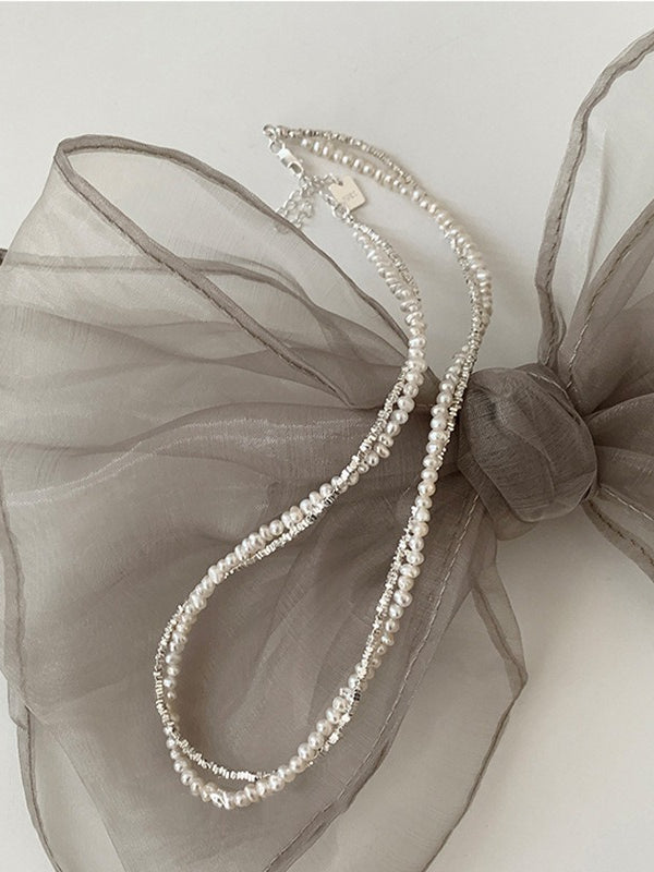 LAYERED PEARL NECKLACE 2504