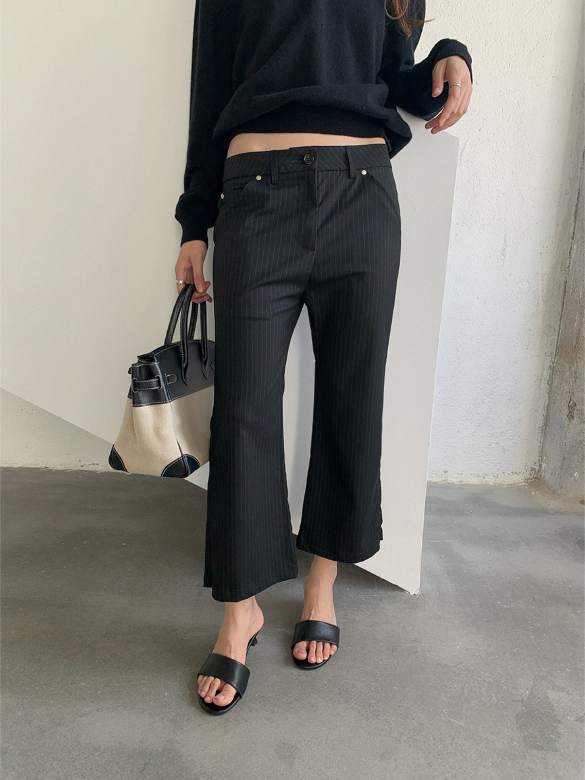 STRIPE CHIC FLARE PANTS 2448