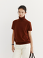 HALF-SLEEVE TURTLENECK KNIT 2126