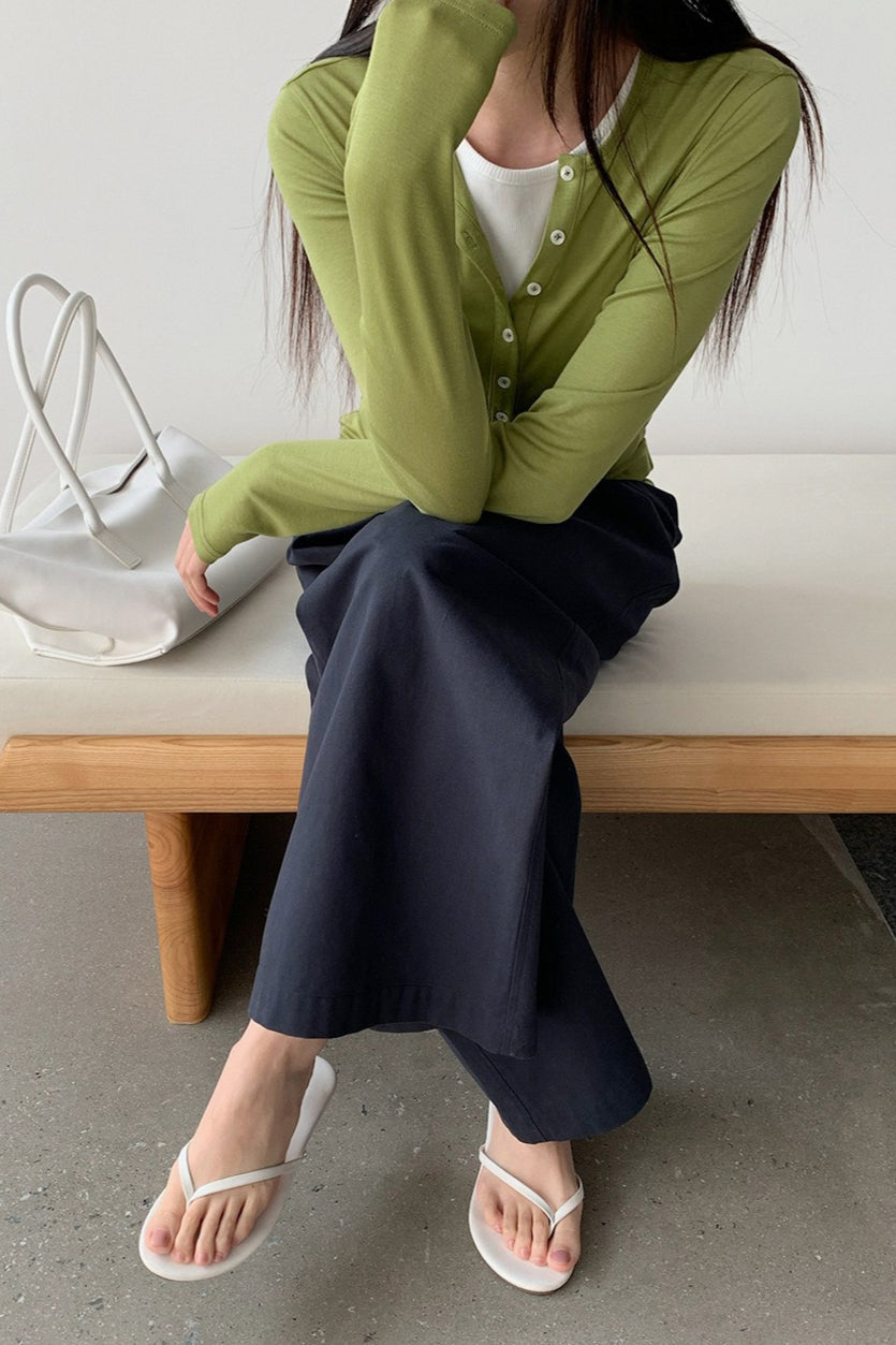 BUTTON HENLEY TOP 2314