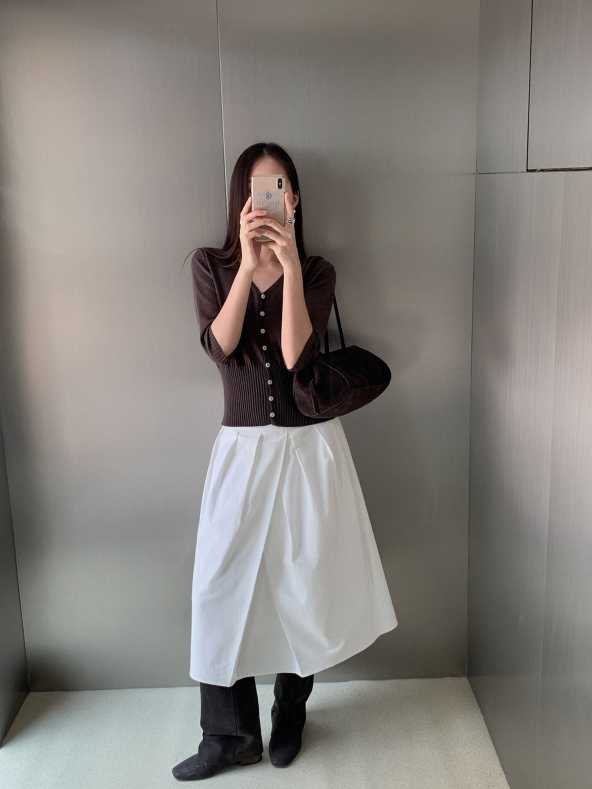 HIGH-WAIST CARDIGAN 2455