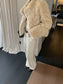 FLUFFY ECO FUR COAT 2501