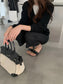 LAYERED-LOOK MINIMAL KNIT 2454