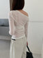 ONE-SHOULDER SHEER TOP 2467