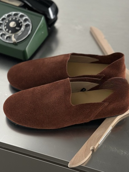 スエードフラットシューズ 2191