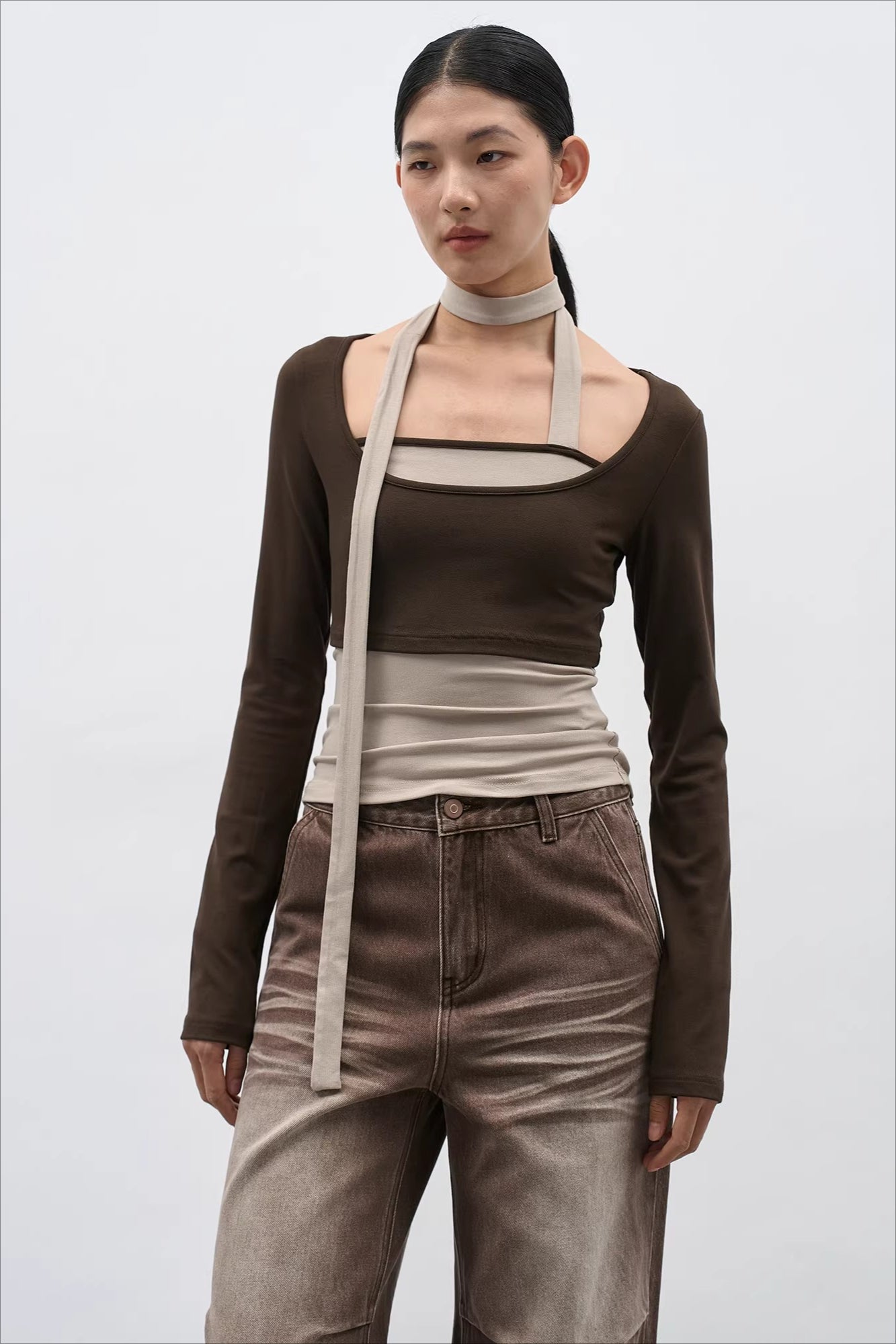 ニュアンスレイヤータイトップス 2289