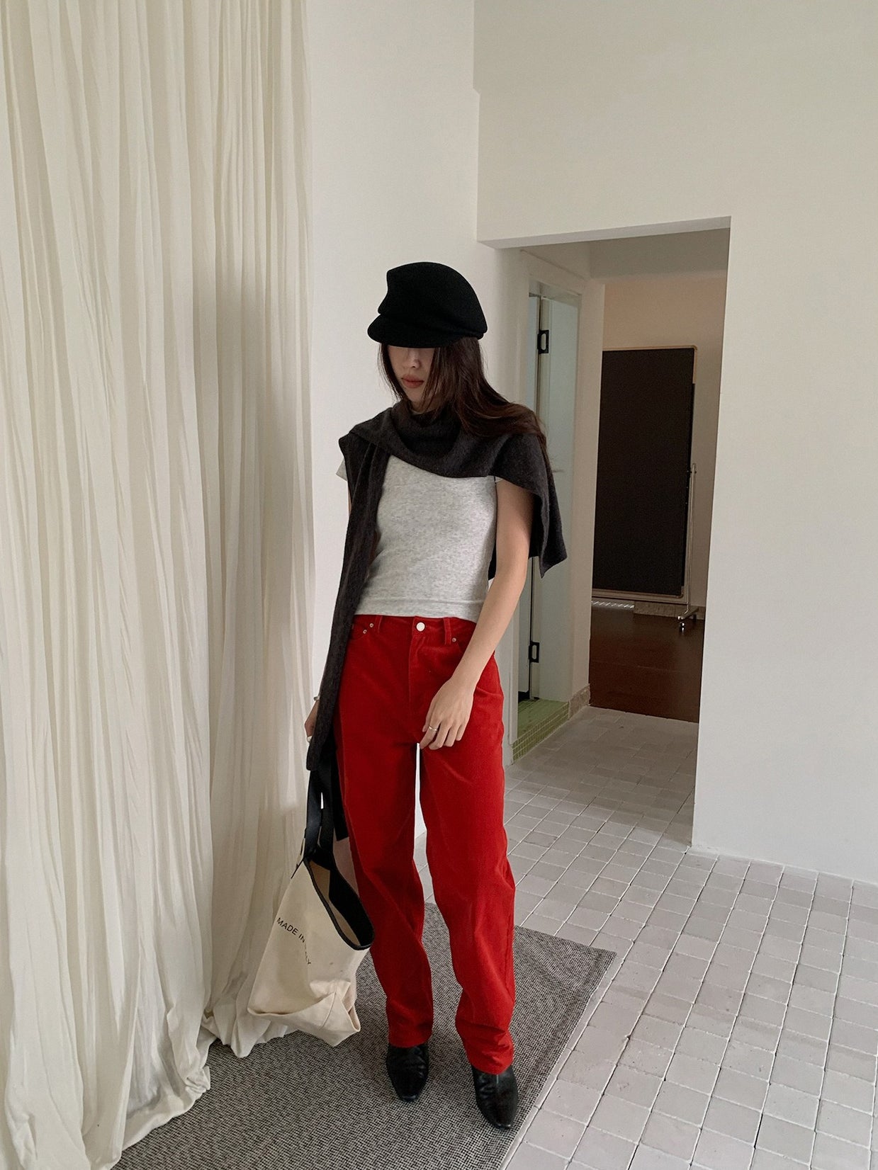 CORDUROY RETRO PANTS 2492