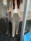 HIGH-WAIST STRAIGHT PANTS 2456